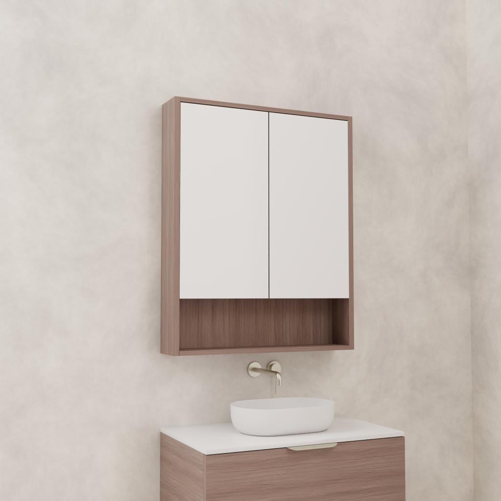 Carini - 750mm Urban Oak Shaving Cabinet