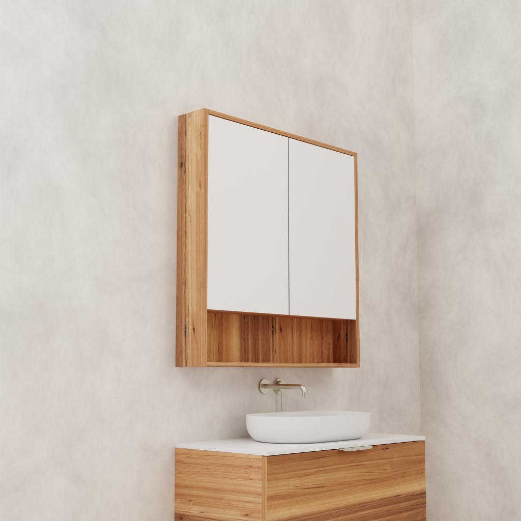 Carini - 900mm Blackbutt Shaving Cabinet