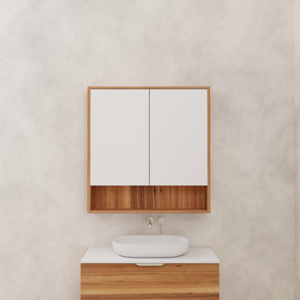 Carini - 900mm Blackbutt Shaving Cabinet