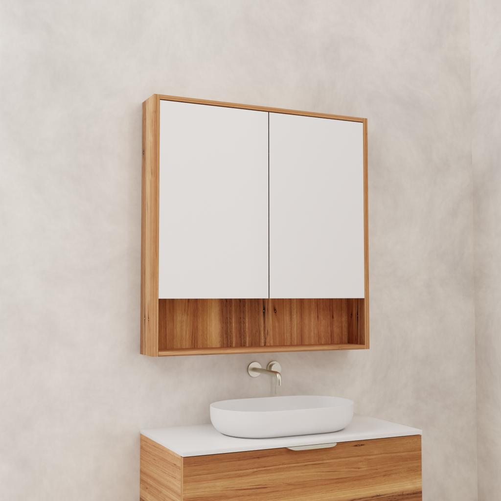 Carini - 900mm Blackbutt Shaving Cabinet