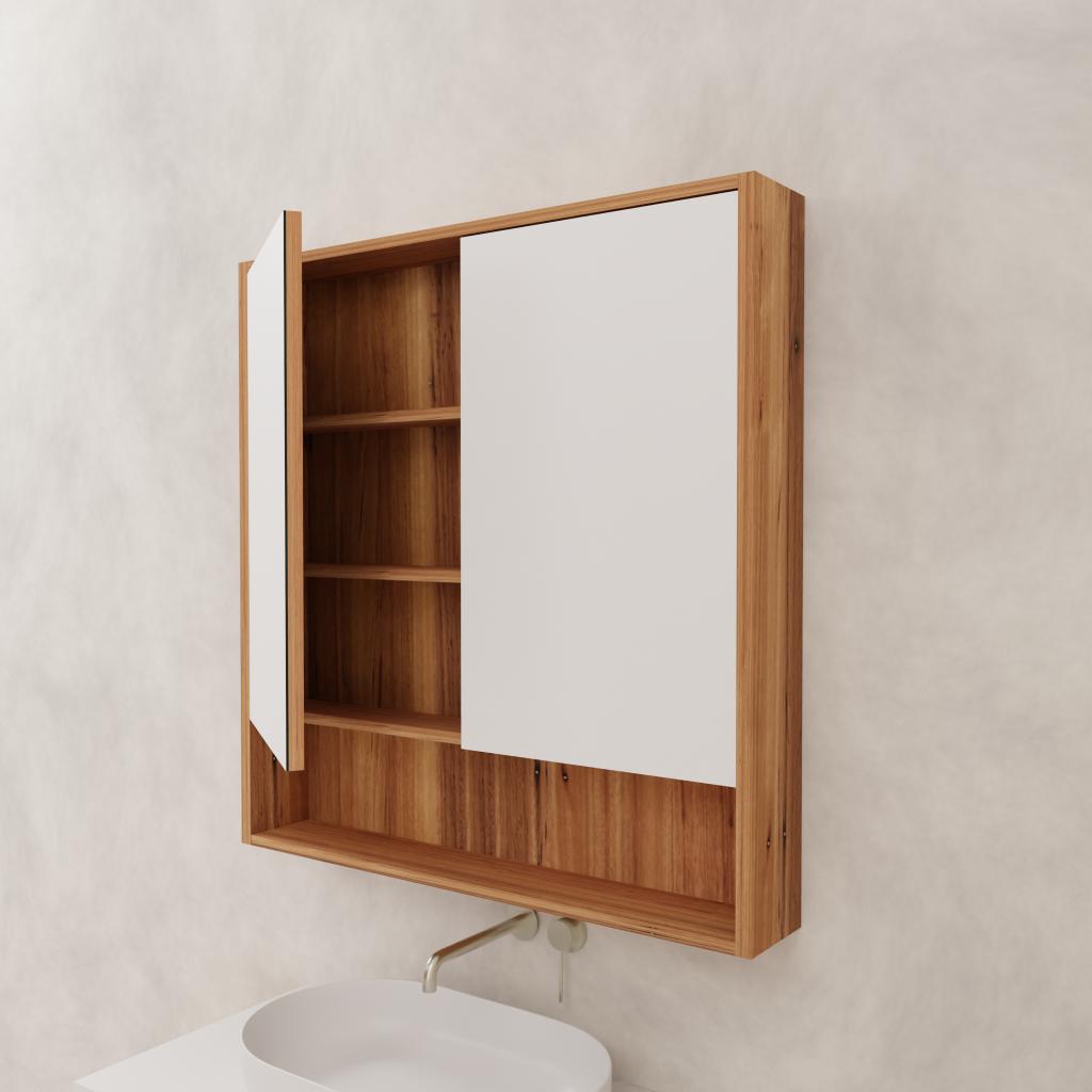 Carini - 900mm Blackbutt Shaving Cabinet