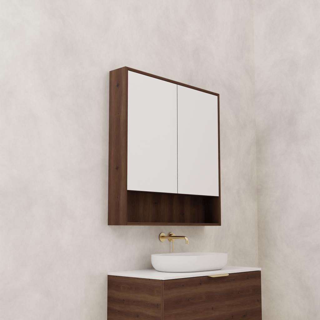 Carini - 900mm Chestnut Shaving Cabinet