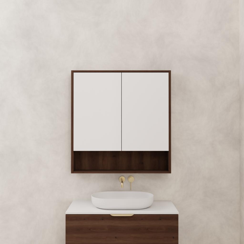 Carini - 900mm Chestnut Shaving Cabinet