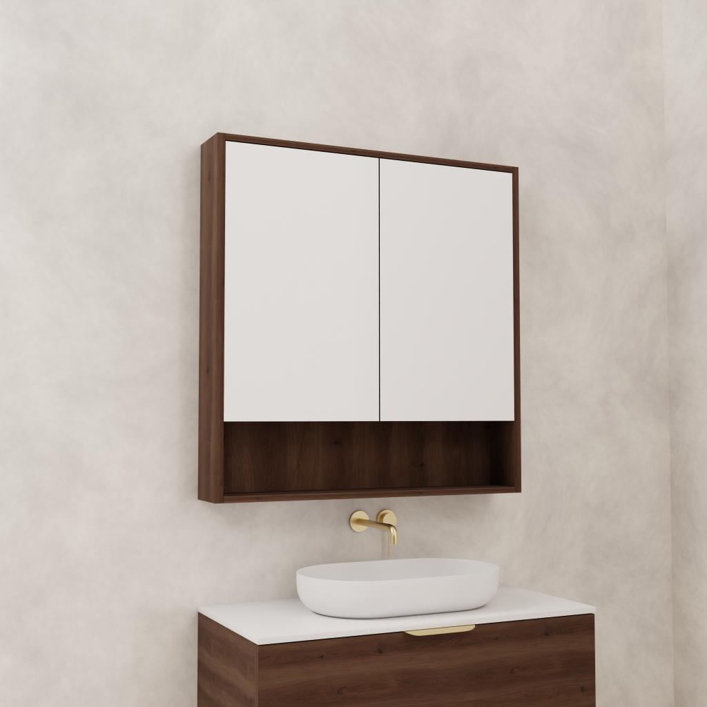 Carini - 900mm Chestnut Shaving Cabinet