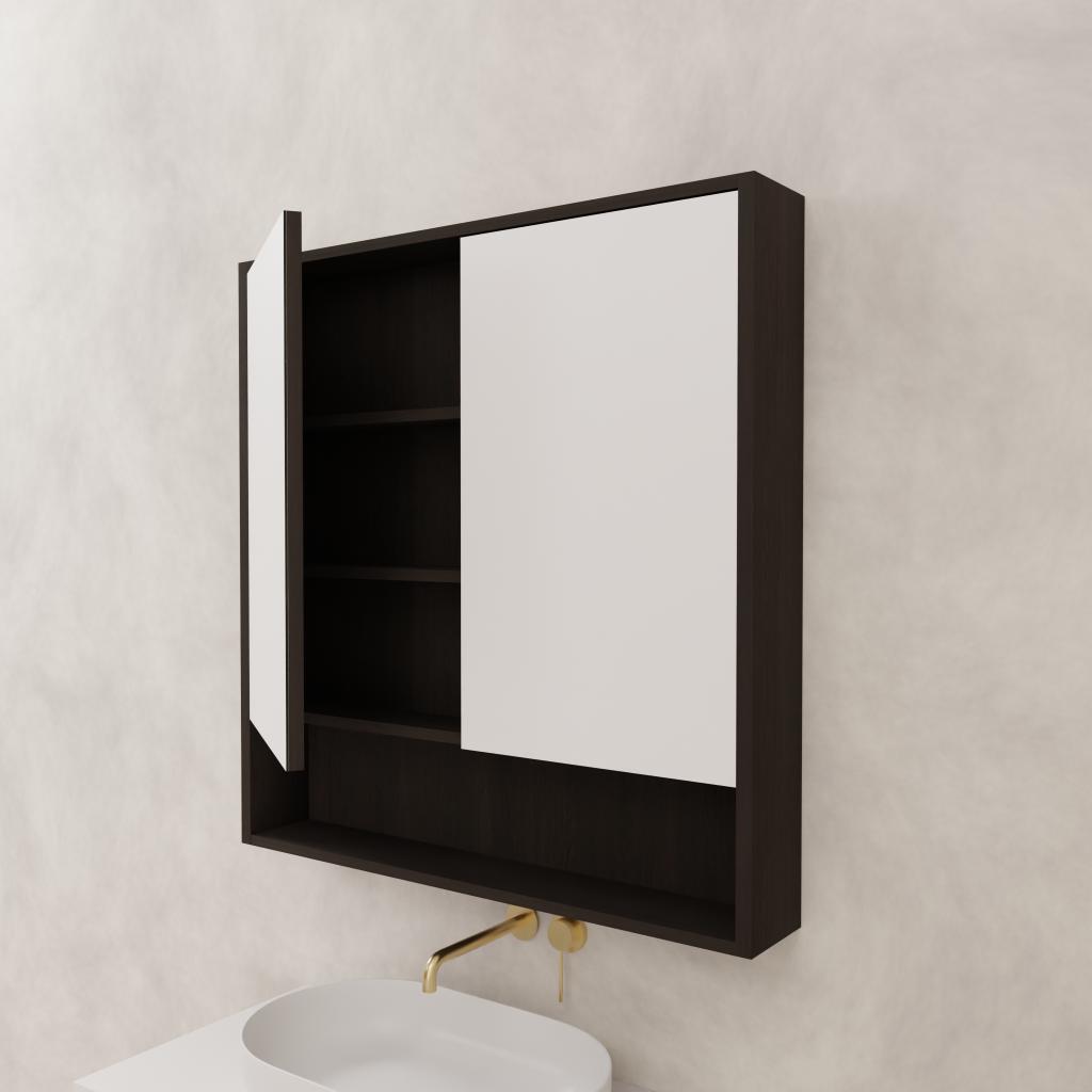 Carini - 900mm Smoked Onyx Shaving Cabinet