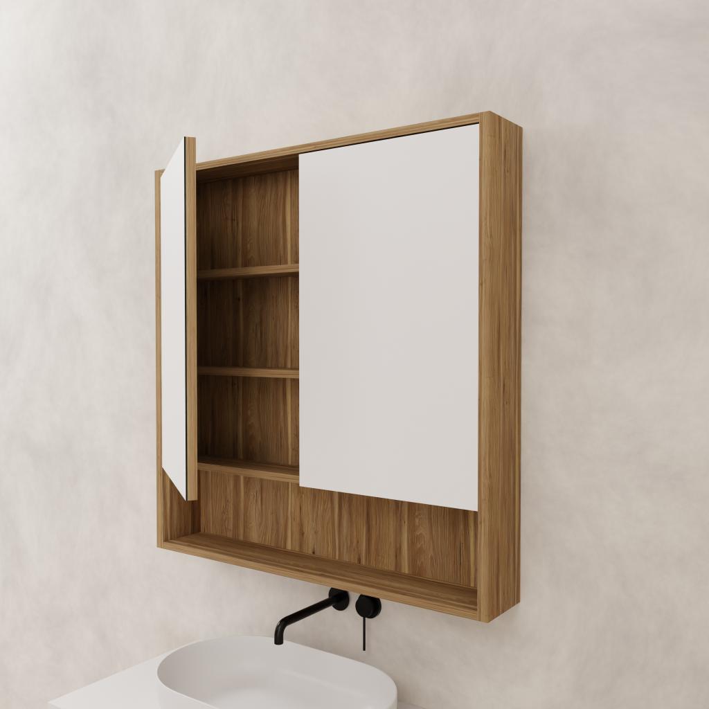 Carini - 900mm Tuscan Oak Shaving Cabinet