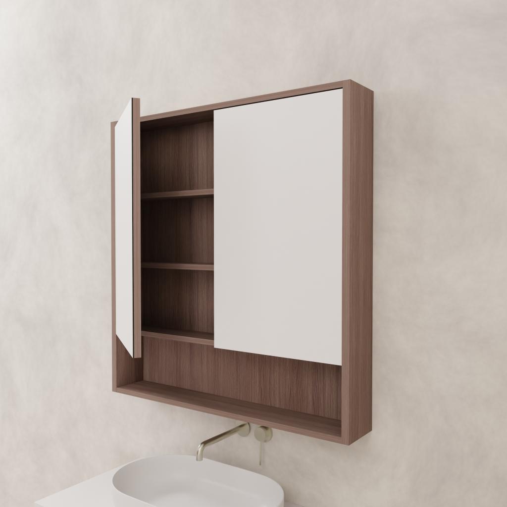 Carini - 900mm Urban Oak Shaving Cabinet