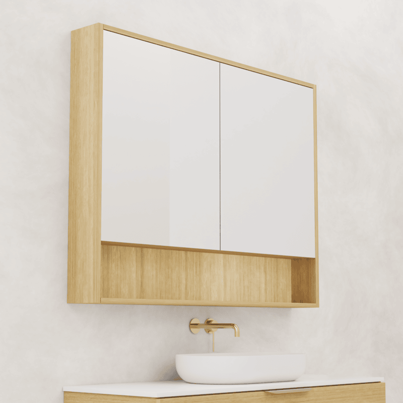 Carini - 1200mm Light Oak Shaving Cabinet
