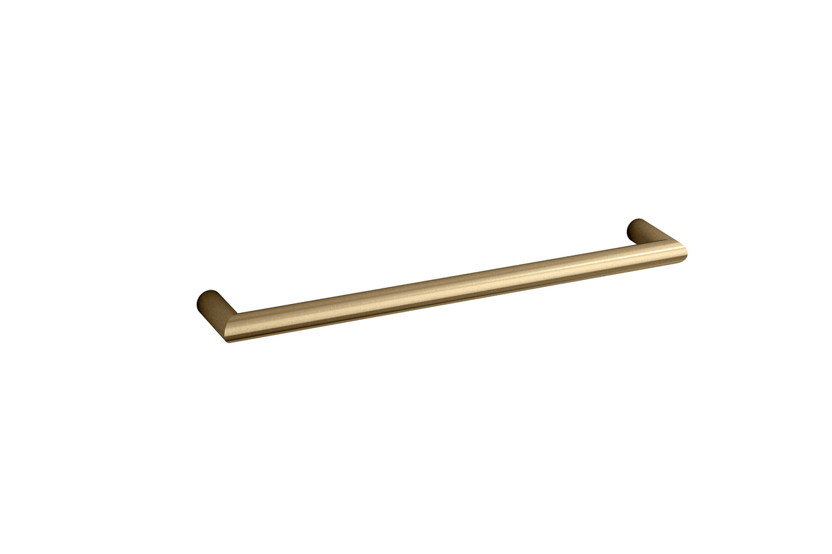 Thermorail - Round Single Rail 632x32x100mm 18Watts - Brushed Brass - Includes Transformer