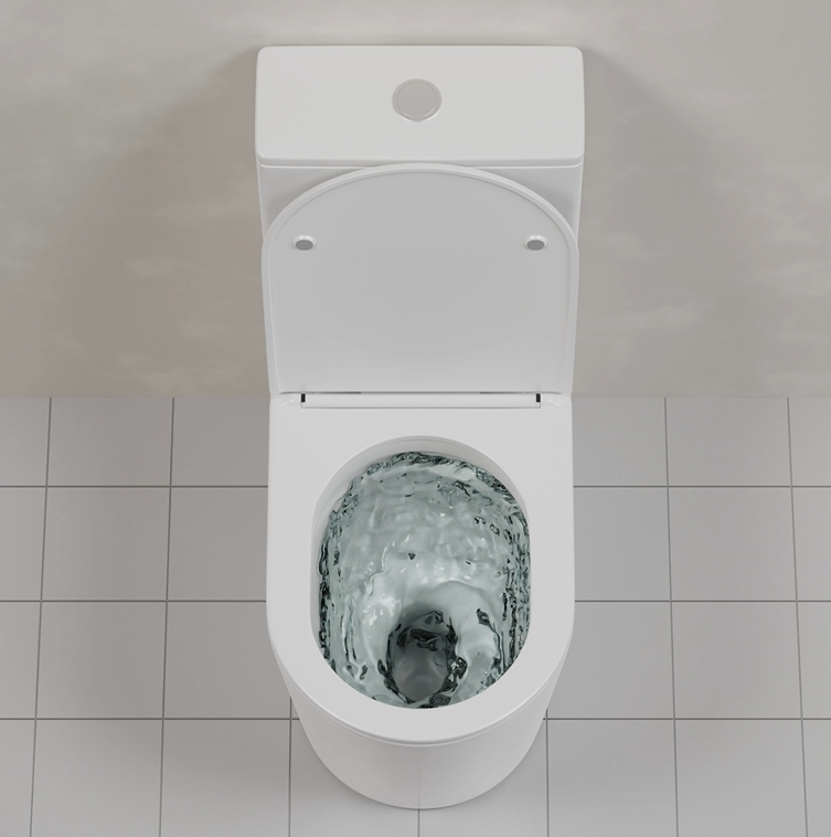 Azaria - Matte White Rimless Toilet Suite w Geberit Cistern