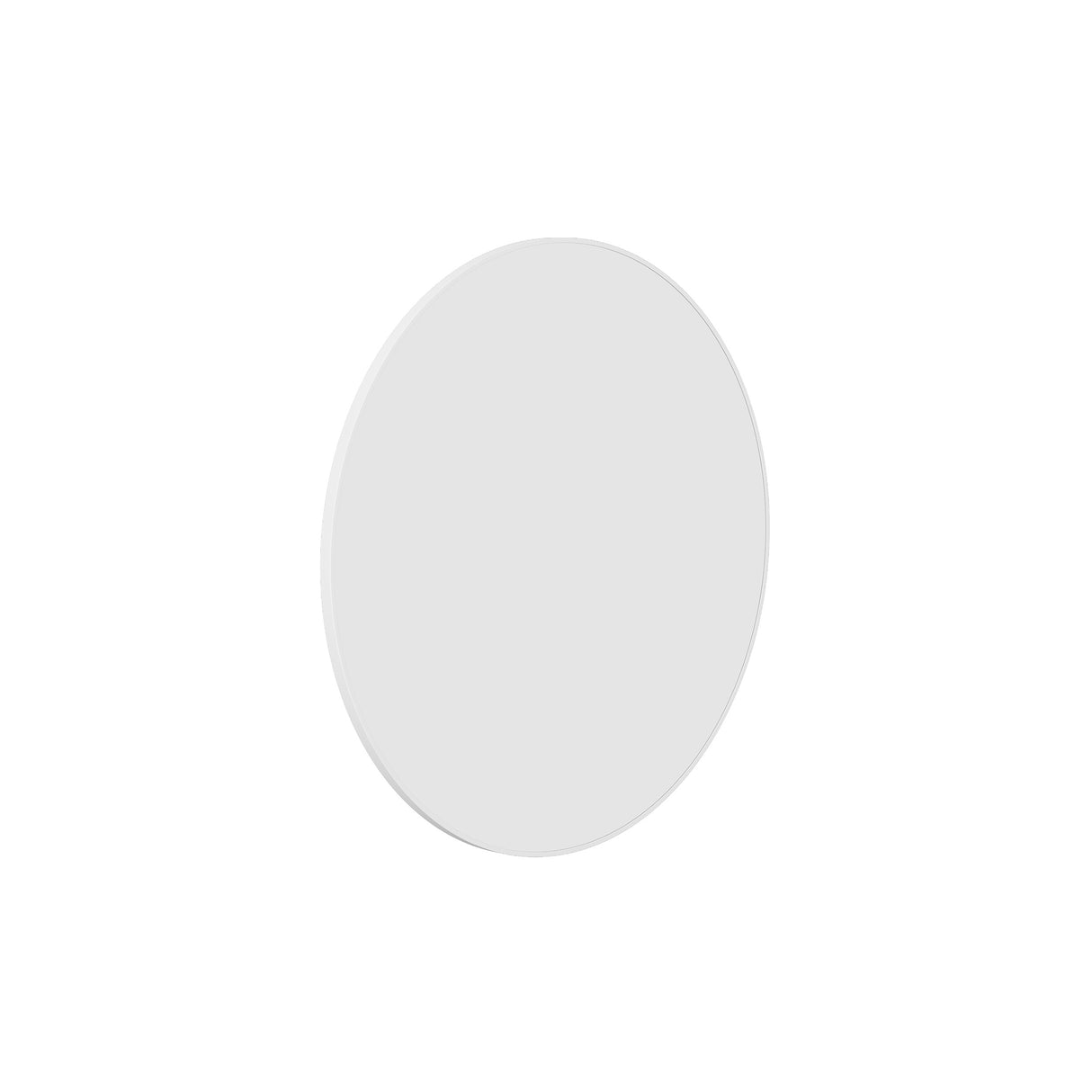 Ablaze - Georgia Round White Framed Mirror - 600mmØ