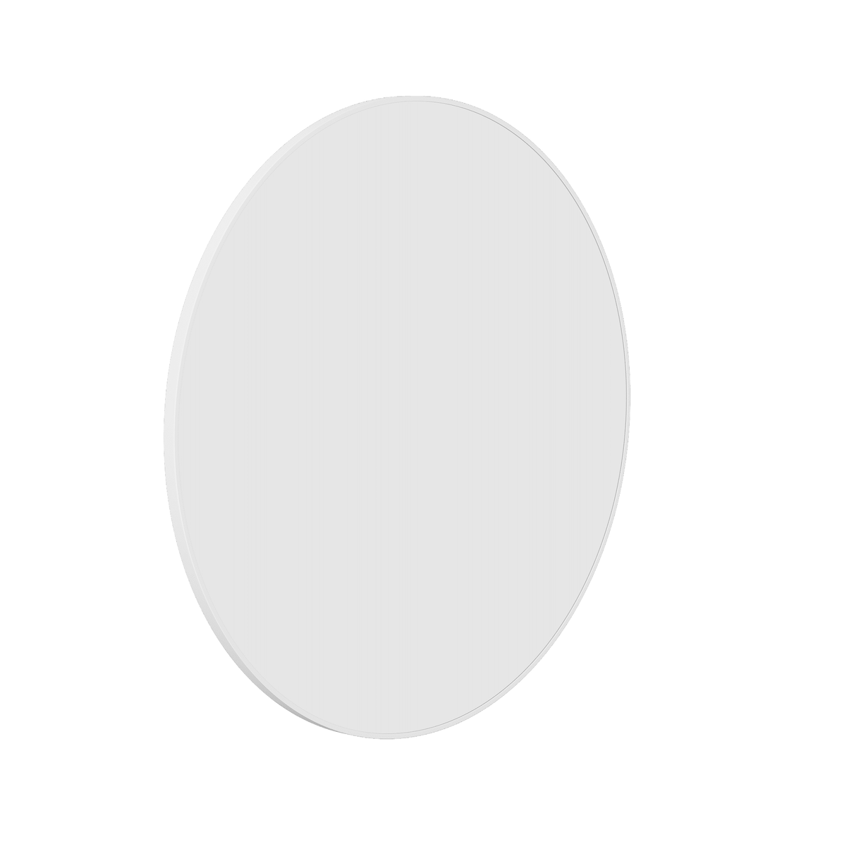 Ablaze - Georgia Round White Framed Mirror - 900mmØ