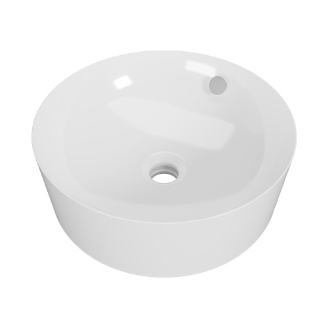 Hazel Basin 360mm Gloss White