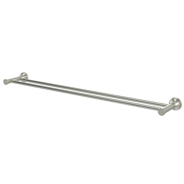 Harrington Double Towel Rail 750mm Brushed Nickel