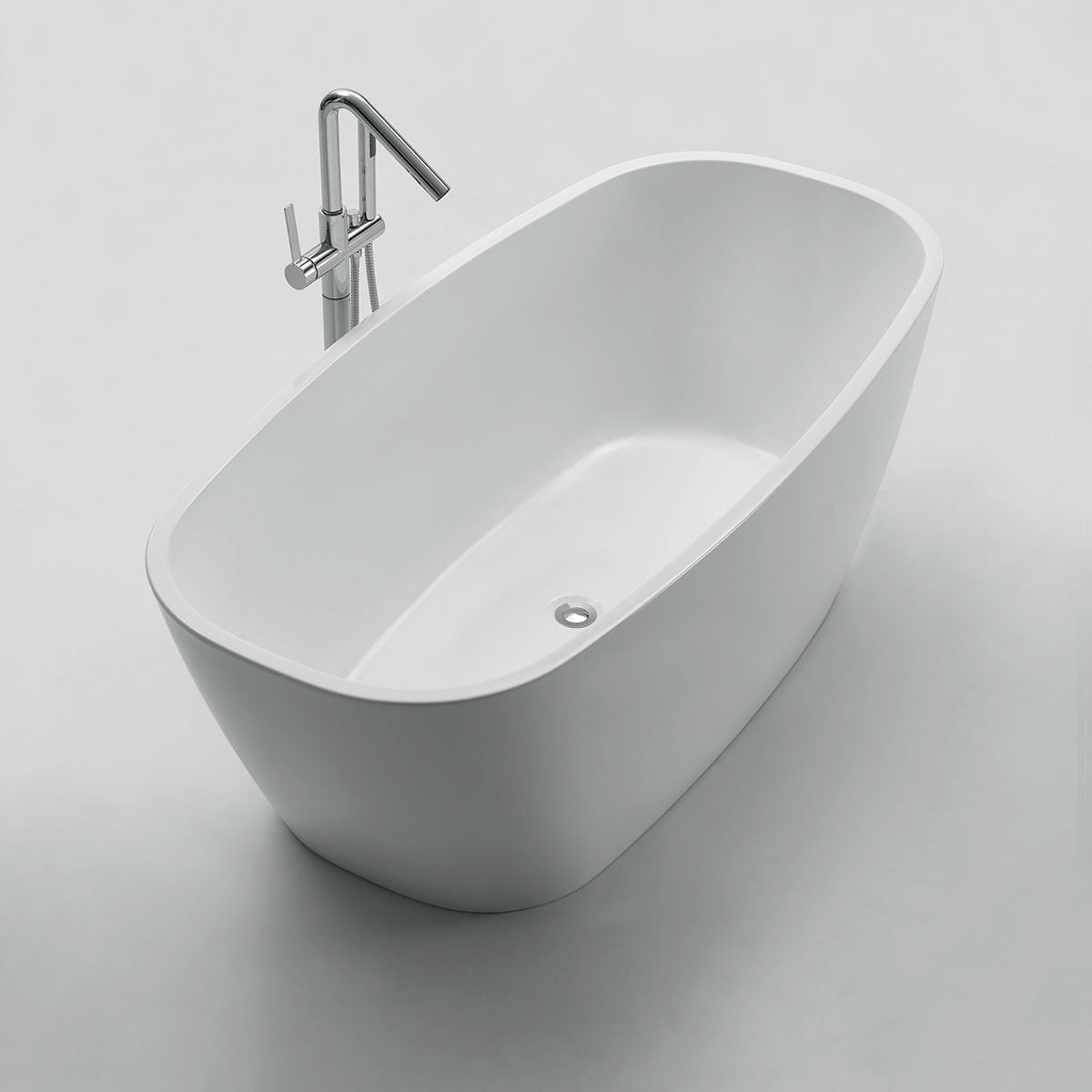 Jasmine - 1700mm Gloss White Freestanding Lucite Acrylic Bath