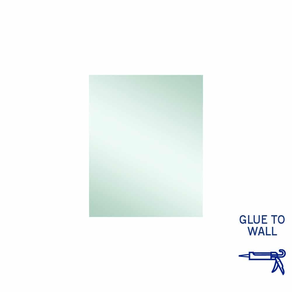 Ablaze - Jackson Rectangle Polished Edge Mirror - 600x750mm Glue-to-Wall