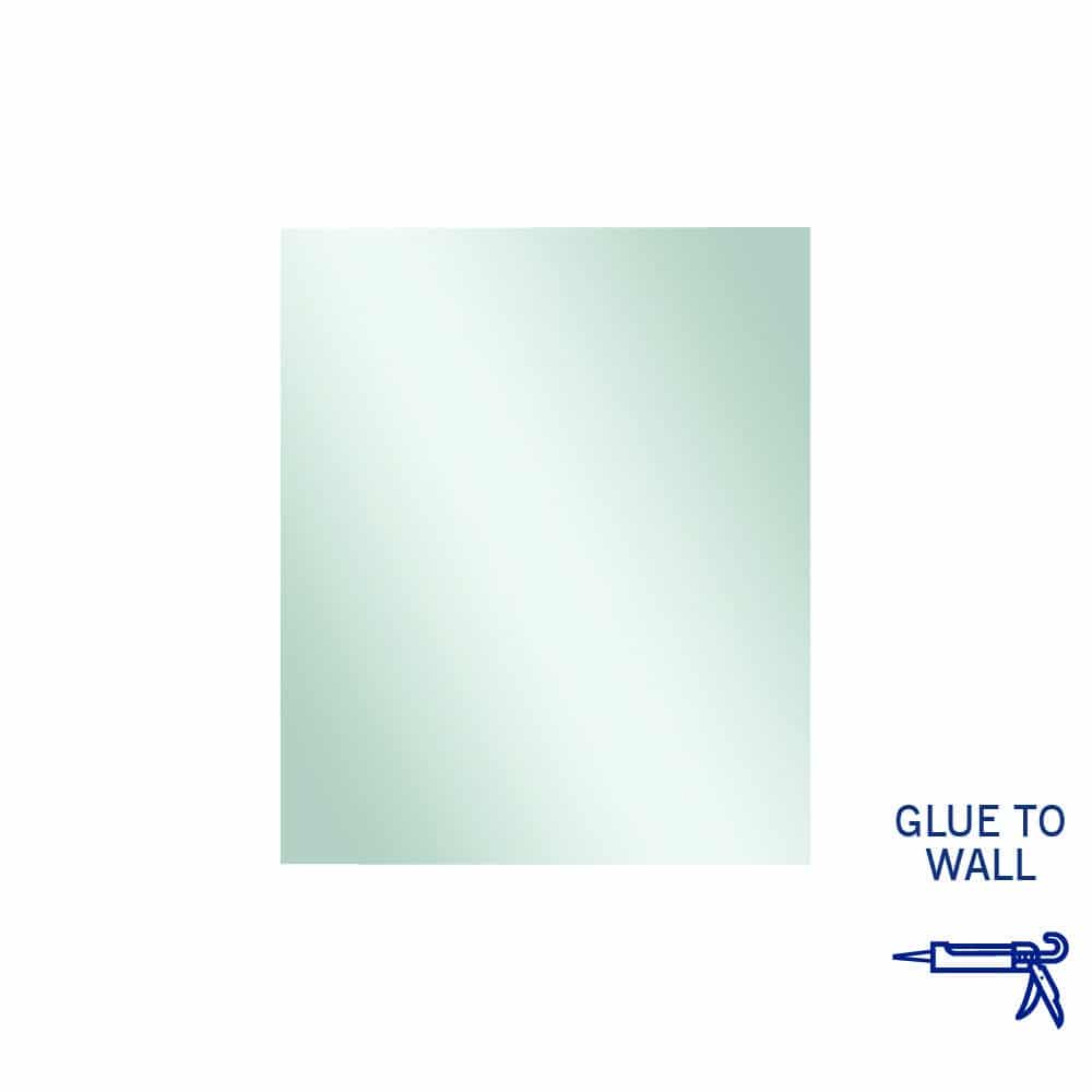 Ablaze - Jackson Rectangle Polished Edge Mirror - 900x750mm Glue-to-Wall
