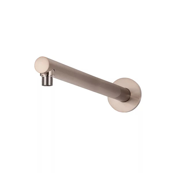 Round - Champagne Wall Shower Arm 400mm