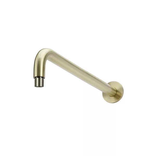Round - Tiger Bronze Wall Shower Curved Arm 400mm