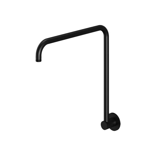 Round - Matte Black High Rise Shower Arm