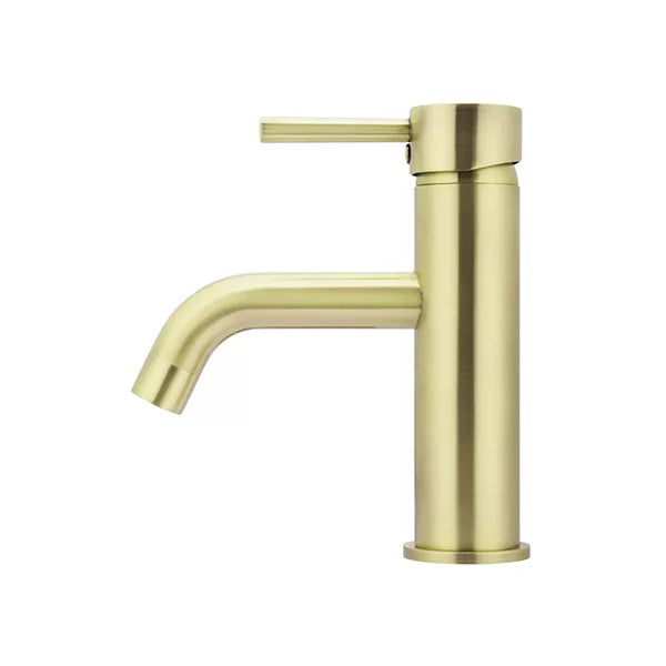 Round - Tiger Bronze Basin Mixer w Curved Spout
