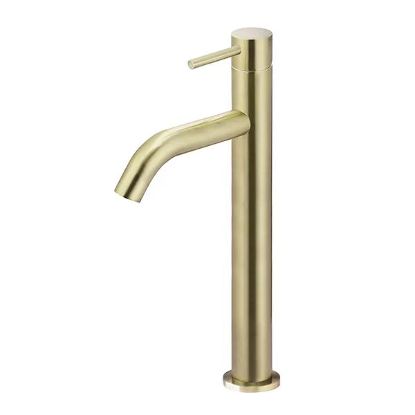 Piccola - Tiger Bronze Tall Basin Mixer with 130mm Curved Spout