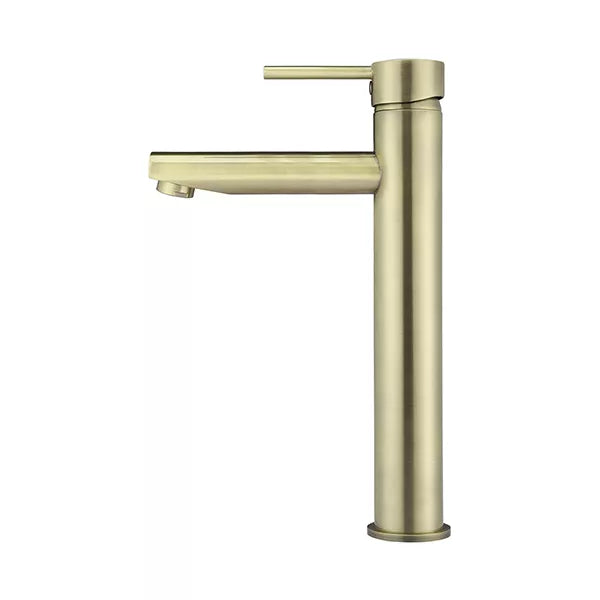 Round - Tiger Bronze Tall Basin Mixer with Straight Spout