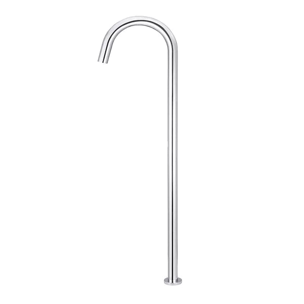 Round - Polished Chrome Freestanding Bath Spout