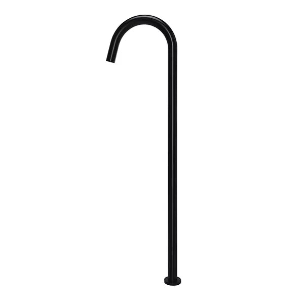 Round - Matte Black Freestanding Bath Spout