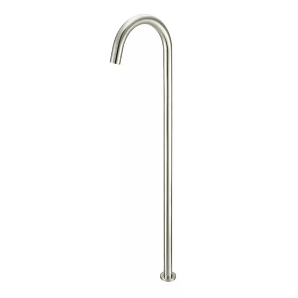 Round - Brushed Nickel Freestanding Bath Spout