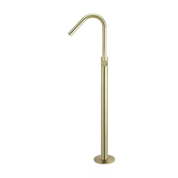 Round - Tiger Bronze Freestanding Bath Spout w Mixer and Handshower