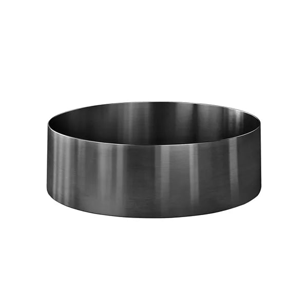 Lavello - Shadow Gunmetal Round Steel Bathroom Basin 380x110mm