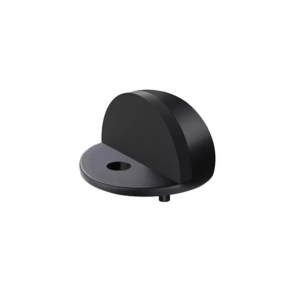 Round - Matte Black Half Moon Door Stop