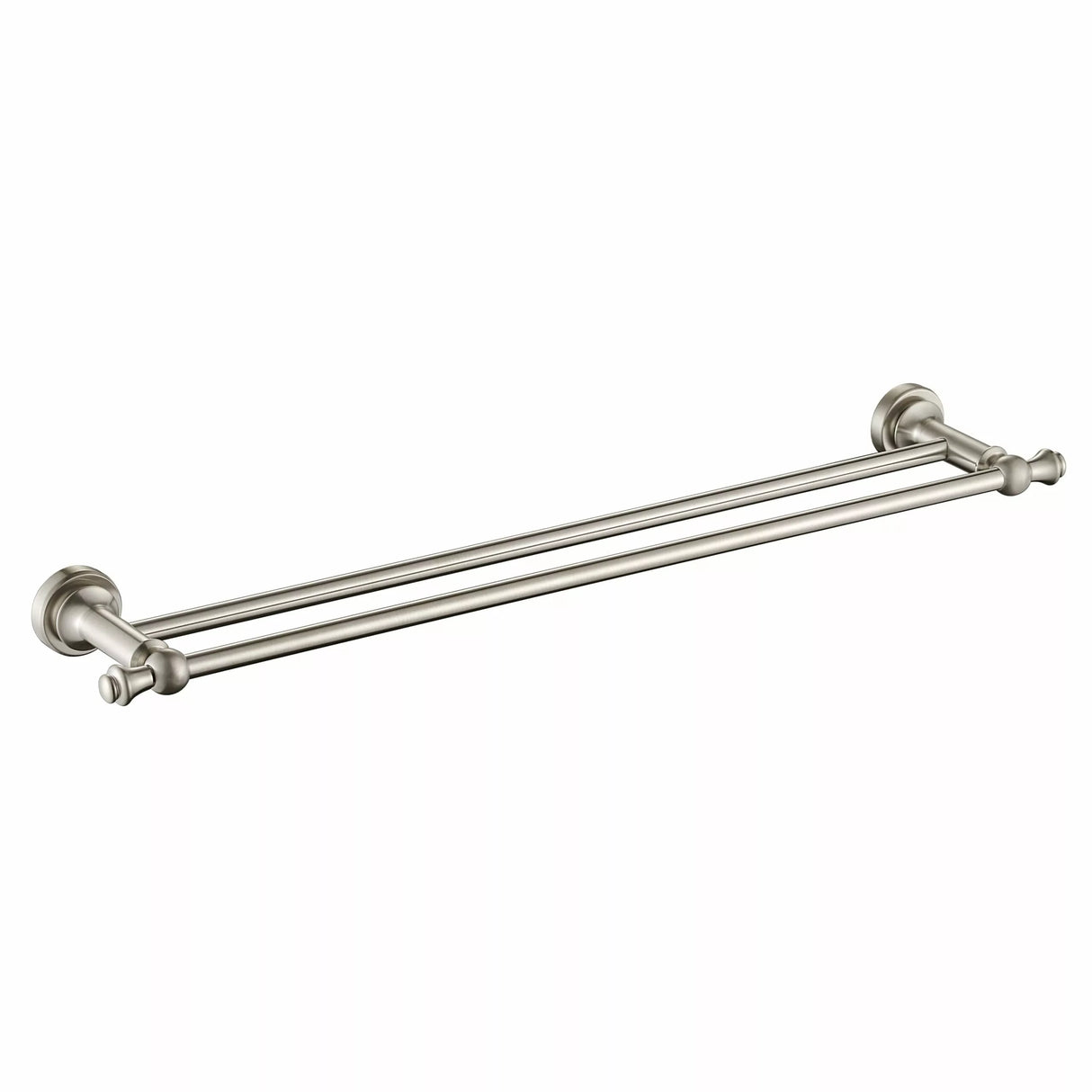 Medoc - Brushed Nickel 600mm Double Towel Rail