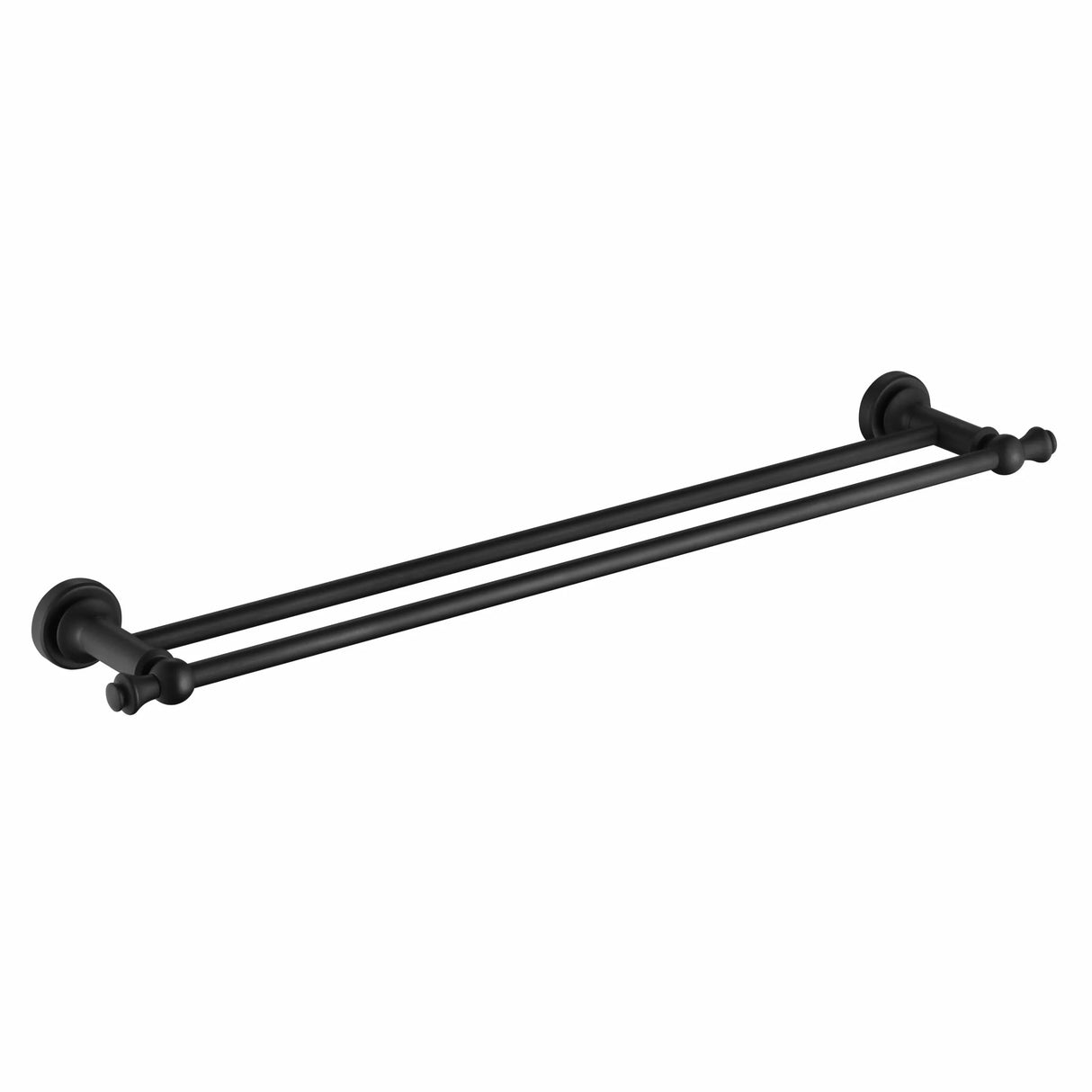 Medoc - Matte Black 600mm Double Towel Rail