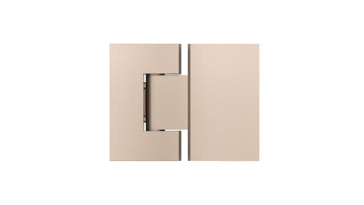 Meir - Champagne Glass to Glass Shower Door Hinge