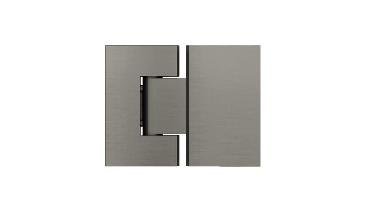Meir - Shadow Gunmetal Glass to Glass Shower Door Hinge
