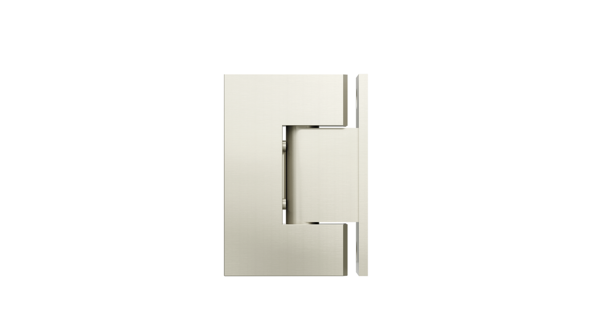 Meir - Brushed Nickel Glass to Wall Shower Door Hinge