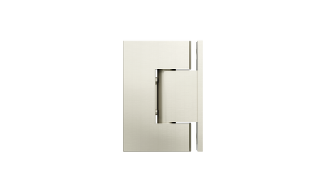 Meir - Brushed Nickel Glass to Wall Shower Door Hinge