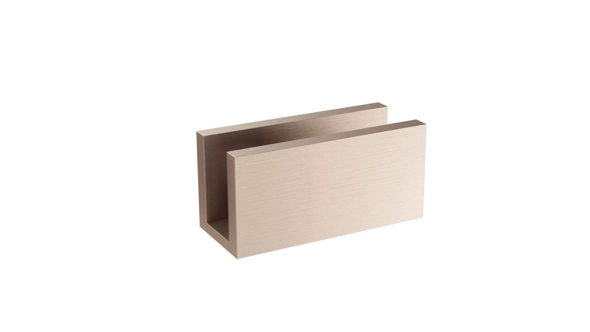 Meir - Champagne Fixing Shower Glass Bracket