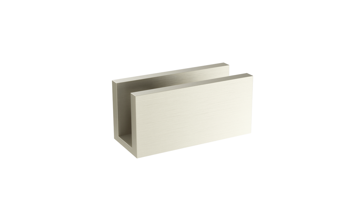 Meir - Brushed Nickel Fixing Shower Glass Bracket