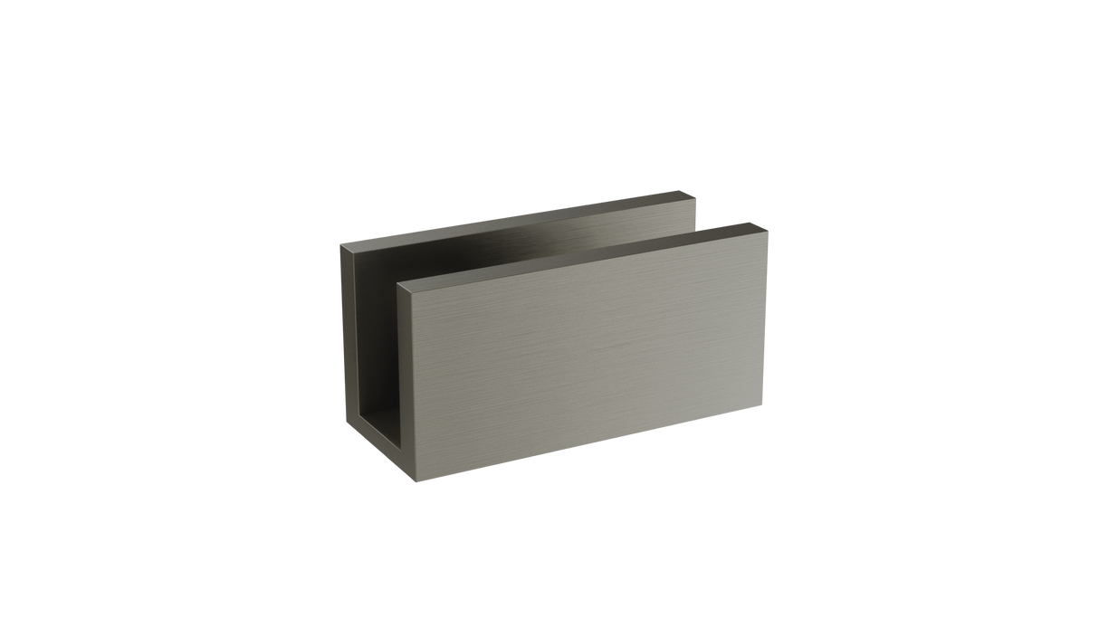 Meir - Shadow Gunmetal Fixing Shower Glass Bracket