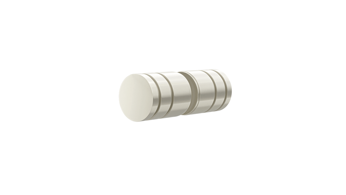 Round - Brushed Nickel Shower Door Handle