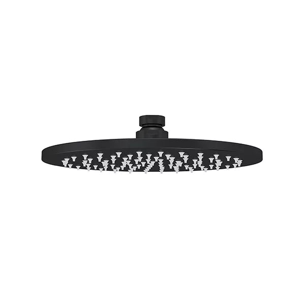 Round - Matte Black 200mm Shower Head