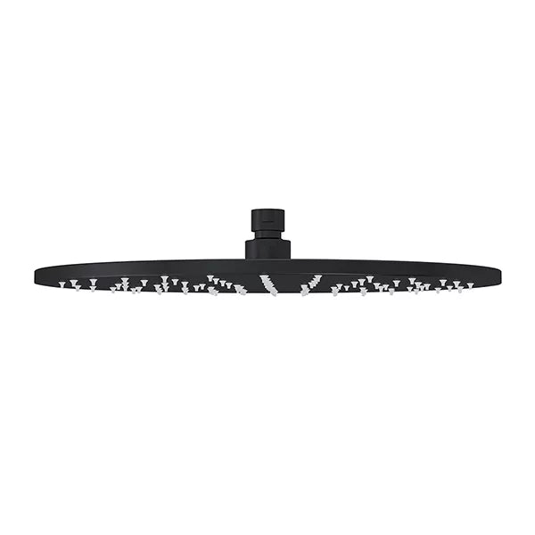 Round - Matte Black 300mm Shower Head