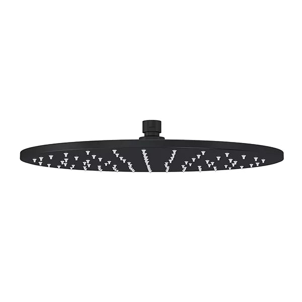 Round - Matte Black 300mm Shower Head