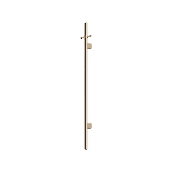 Round - Champagne Vertical Heated Towel Rail