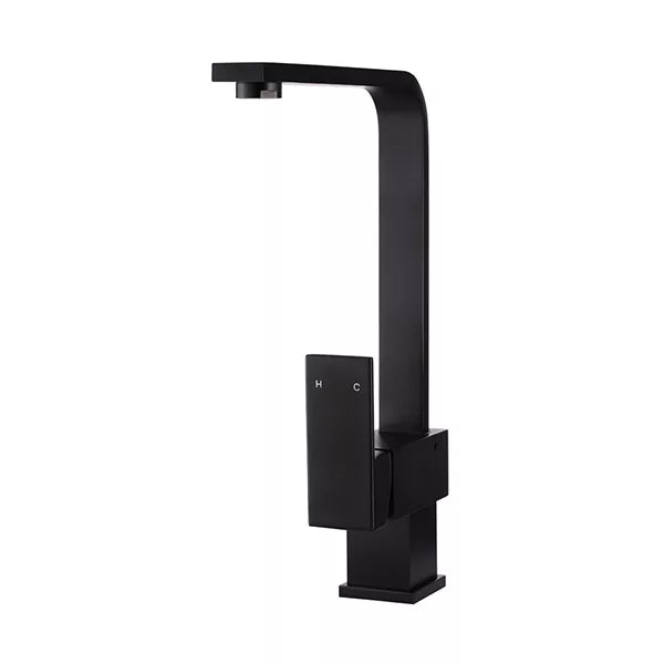 Square - Matte Black Kitchen Mixer