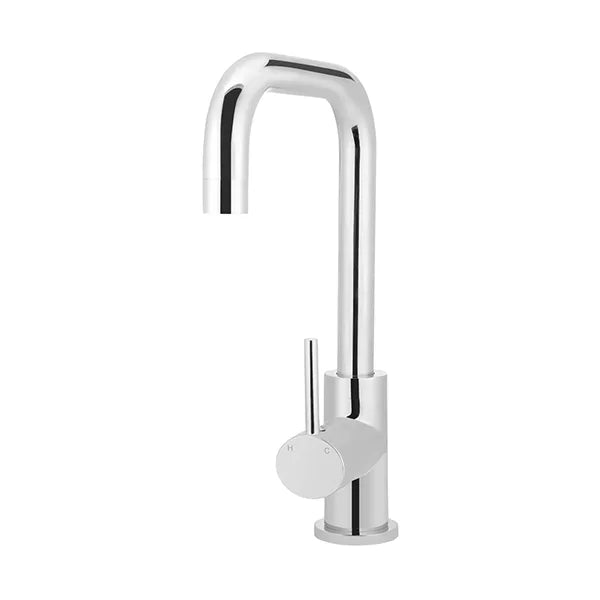 Round - Polished Chrome Kitchen Mixer