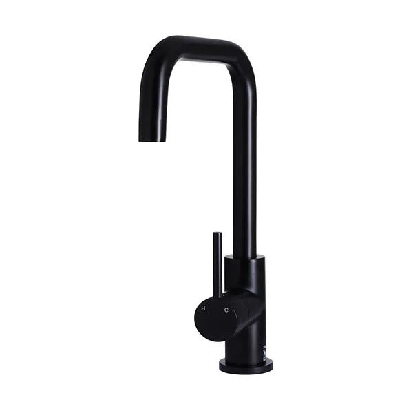 Round - Matte Black Kitchen Mixer